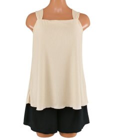 San-ai Resort（三愛水着楽園） WEB限定商品　タンキニキュロパンセット水着　9M・11L　【San-ai Resort（サンアイリゾート）】