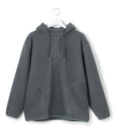 J.PRESS YORK STREET 【UNISEX】フーディフリースハーフジッププルオーバー