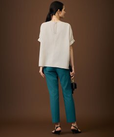 自由区 L 【人気素材・新色追加】ラスティックメッシュドルマンスリーブ Tブラウス