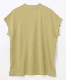 ANY L モックネックフレンチスリーブプルオーバー