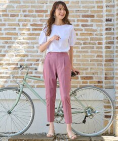 ANY SIS 【UVケア・接触冷感・撥水】クールタッチミラクルガード テーパード パンツ