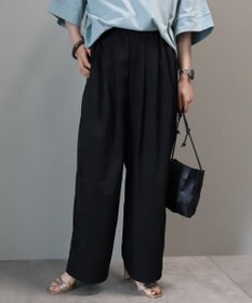 AMERICAN HOLIC イージーケア＋接触冷感ウエストタックワイドパンツ