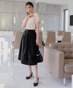 Tiaclasse 【安田美沙子さん着用・撥水】リボンキルティングパンプス　レインシューズ