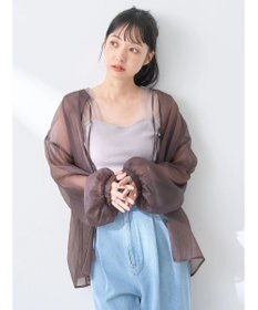 earth music&ecology チュールドッキングカップ付キャミソール