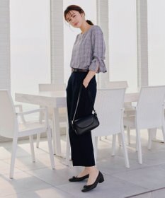 Tiaclasse 【安田美沙子さん着用・撥水】リボンキルティングパンプス　レインシューズ