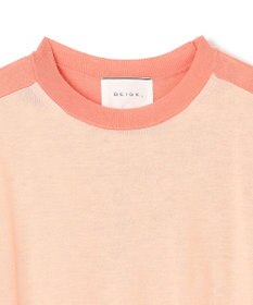 BEIGE， 【洗える】BURNET / カラーミックスクルーネックトップス