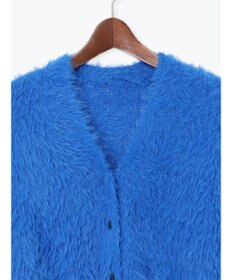 Te chichi シャギーVネックカーディガン