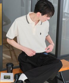 WEGO 【ユニセックス着用ITEM/SMLサイズ展開】別注USPOLOラインポロシャツ
