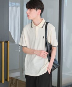 WEGO 【ユニセックス着用ITEM/SMLサイズ展開】別注USPOLOラインポロシャツ