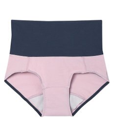 une nana cool 綿ベア天竺 カラーブロッキング おなかすっぽりサニタリーショーツ