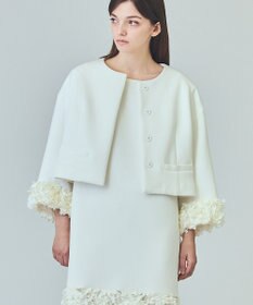 GRACE CONTINENTAL フラワーチュール切替ジャケット