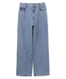 BEIGE， 【洗える・SPRiNG 3月号掲載】FICUS / デニムワイドストレートパンツ