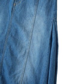 Green Parks ライトデニムサイドタックスカート