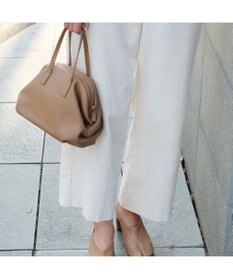 LA BAGAGERIE 【インスタグラマー・本郷智香子さんコラボ商品】フレームソフトレザーバッグ Sサイズ