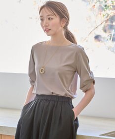 ANY 【接触冷感】シルケットスムース タックスリーブトップス