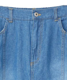 Green Parks ライトデニムサイドタックスカート