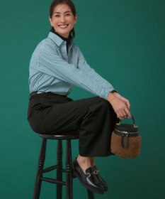 23区 L 【洗える】スムージーコットン シアー ニット