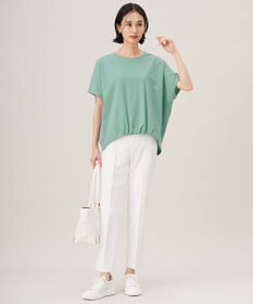 自由区 L 【接触冷感・UVカット・吸水速乾・洗える】シェルタリングテーパード パンツ