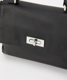 russet ソフトレザーフラップミニトートバッグ(CE-1674)