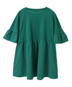 earth music&ecology 【接触冷感/洗濯機可】フリルドッキングポンチョＴ