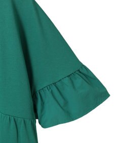 earth music&ecology 【接触冷感/洗濯機可】フリルドッキングポンチョＴ