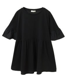 earth music&ecology 【接触冷感/洗濯機可】フリルドッキングポンチョＴ