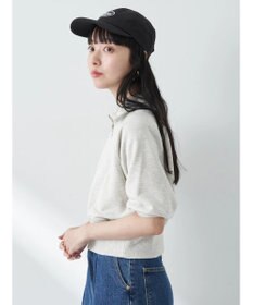 earth music&ecology ハーフジップショートプルオーバー