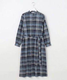 J.PRESS LADIES L 【洗える】テトロンレーヨン/ウール milledタータン ワンピース