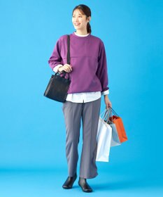 SHARE PARK LADIES 【UVカット・吸水速乾・ストレッチ・軽量・アンチピリング 】ダンボールクルーネックスウェット（S・Mサイズ）