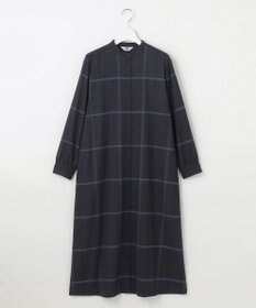 J.PRESS LADIES L 【洗える】テトロンレーヨン/ウール milledタータン ワンピース