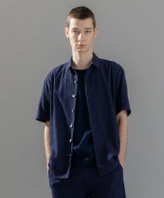 JOSEPH HOMME 新素材【通気性/洗える/ストレッチ】トリコワッシャーストレッチ　レギュラーカラー半袖シャツ
