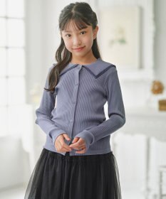 組曲 KIDS 【150-160㎝】セーラーカラー リブトップス