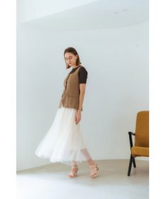 YECCA VECCA リネンライクビスチェベスト