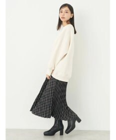 earth music&ecology すきな丈プリーツスカート