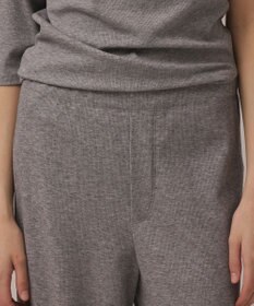 GRACE CONTINENTAL ラメリブジャージパンツ