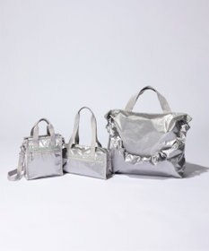 LeSportsac E/W SQUARE SHOULDER /フロストシルバーシャイン