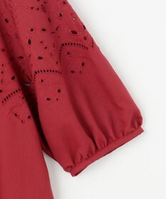 ANY SIS L 【洗える】カットワークエンブロイダリー ブラウス