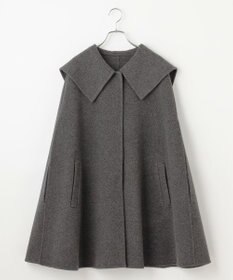 #Newans セーラーカラーダブルフェイスケープコート