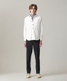 J.PRESS MEN ウールコットン ダブルカバーツイルシャツ
