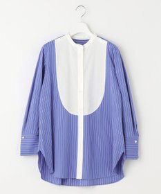 自由区 【洗える】ストレッチシャーティング ブザムシャツ