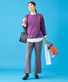 SHARE PARK LADIES 【UVカット・吸水速乾・ストレッチ・軽量・アンチピリング 】ダンボールクルーネックスウェット（S・Mサイズ）