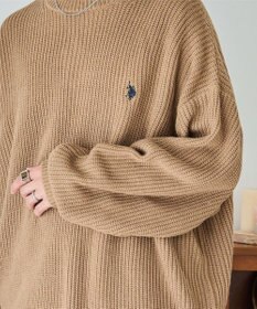 WEGO U.S. POLO ASSN.|別注畔編みニットプルオーバー