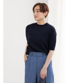 Te chichi 14G天竺ハーフスリーブニットプルオーバー