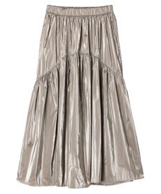 Green Parks ・ＥＬＥＮＣＡＲＥ　ＤＵＥ　メタリックティアードスカート