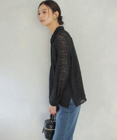 組曲 【WEB限定】フラワーチュールブラウスライク カットソー