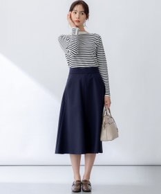 組曲 シルク混ニットロングＴシャツ