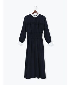 Te chichi バイカラーシャーリングワンピース