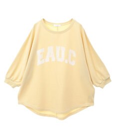 Green Parks ７分袖ミニ裏毛ドルマンロゴプルオーバー