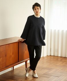 #Newans 【マシンウォッシャブル】ファスナースリットＡラインブラウス