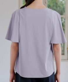 Tiaclasse 【洗える】ブラウス見えフレアスリーブカットソー